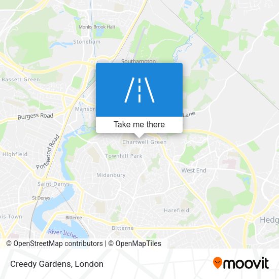 Creedy Gardens map