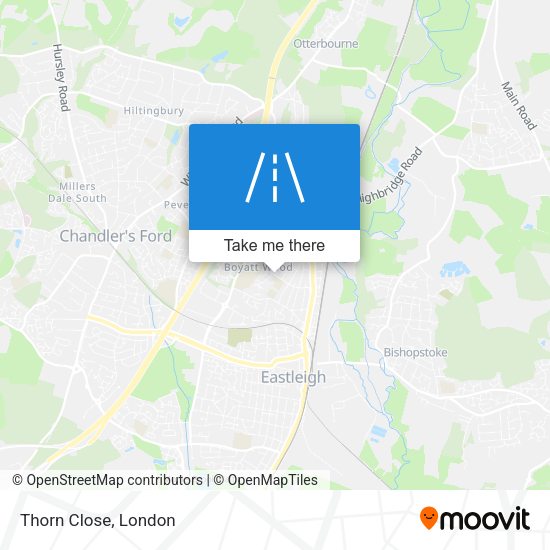 Thorn Close map
