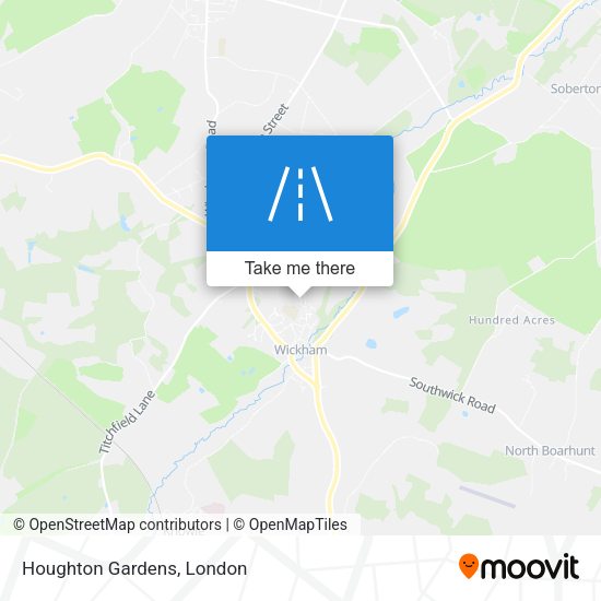 Houghton Gardens map