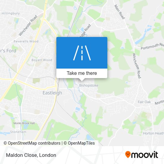 Maldon Close map