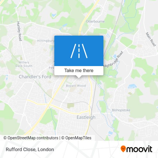 Rufford Close map