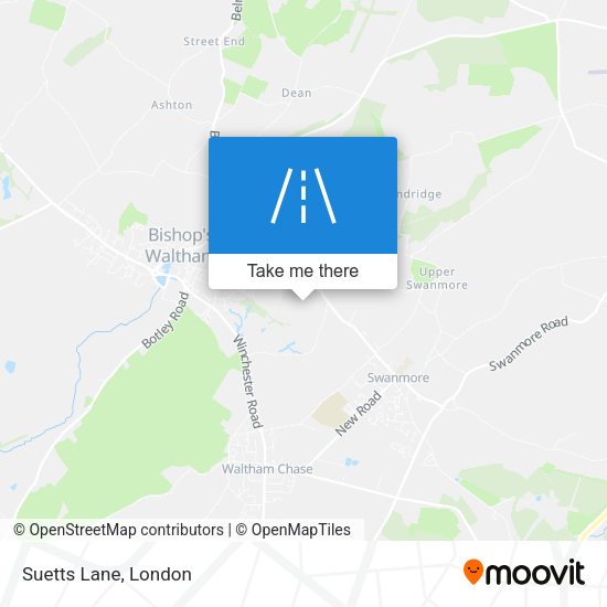 Suetts Lane map