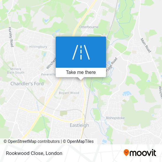 Rookwood Close map