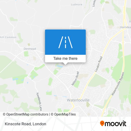 Kinscote Road map
