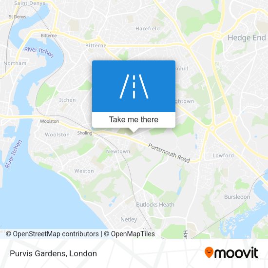 Purvis Gardens map