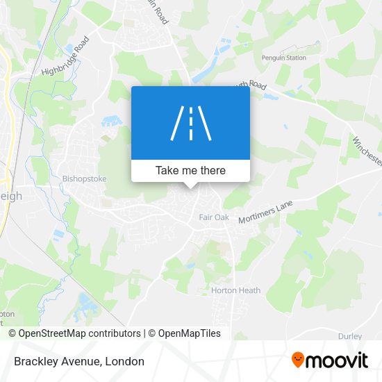 Brackley Avenue map