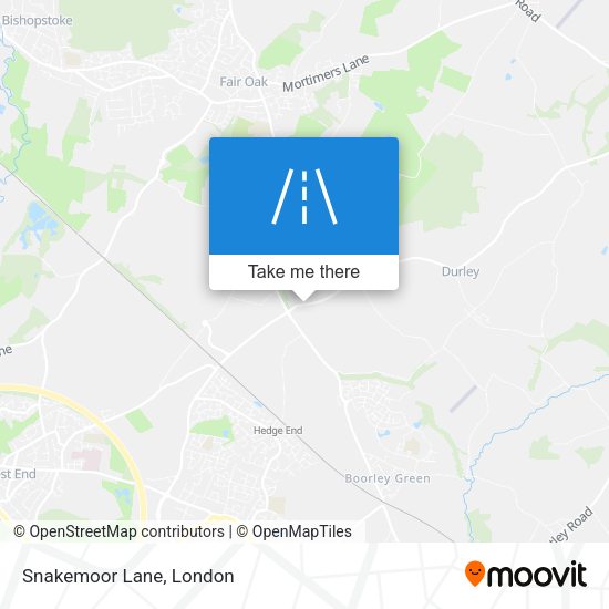 Snakemoor Lane map