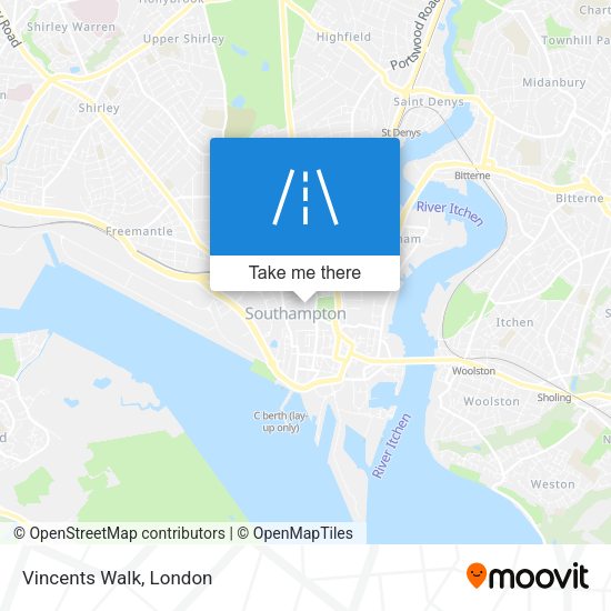 Vincents Walk map