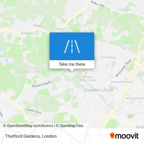Thetford Gardens map