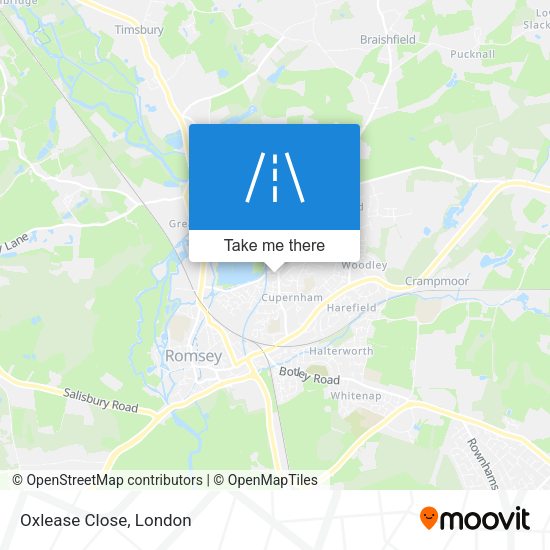 Oxlease Close map