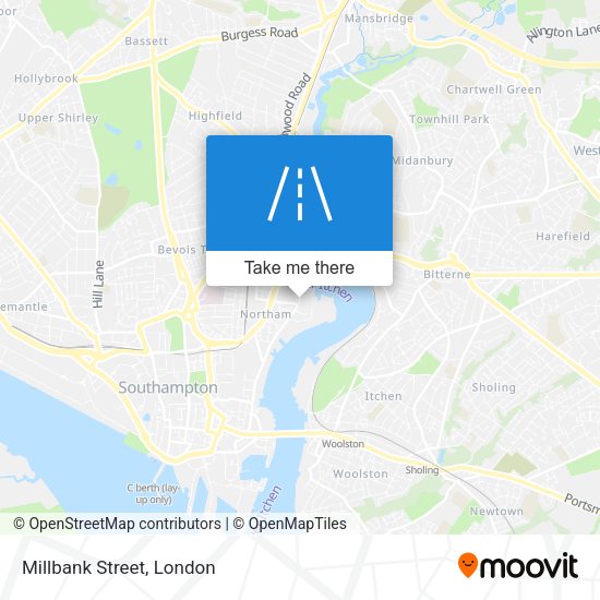 Millbank Street map