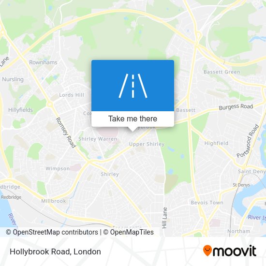 Hollybrook Road map