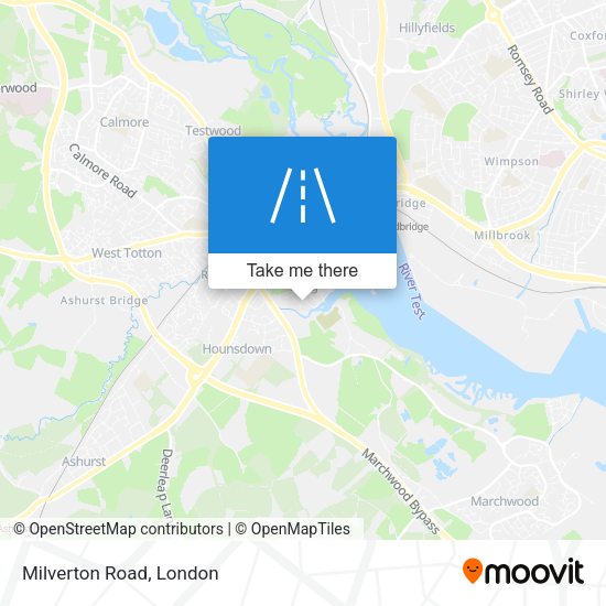 Milverton Road map