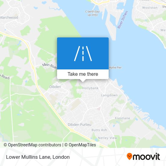 Lower Mullins Lane map