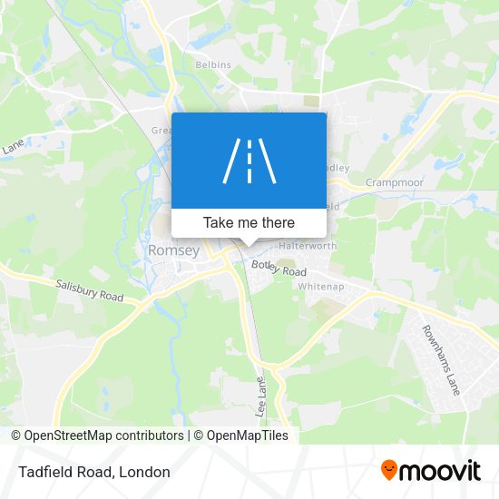 Tadfield Road map