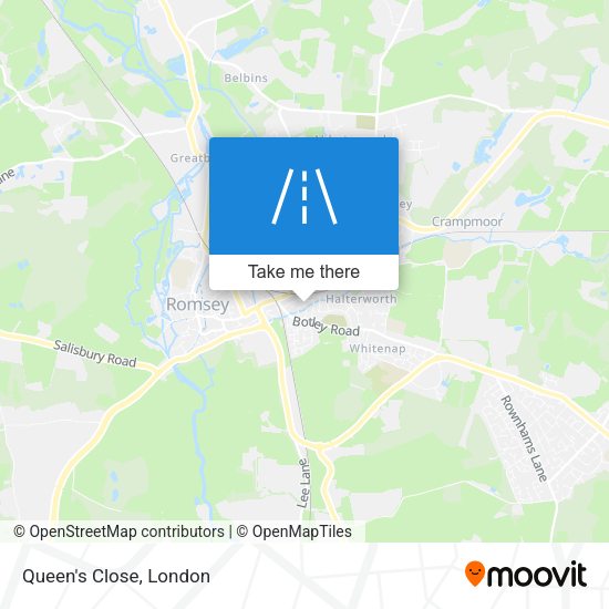 Queen's Close map