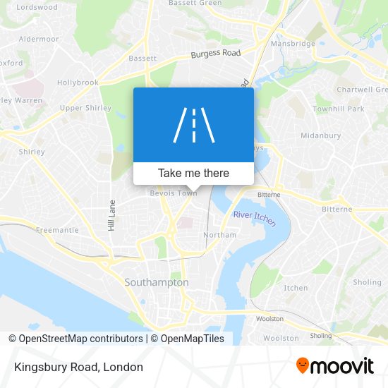 Kingsbury Road map
