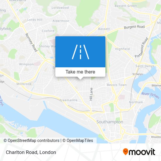 Charlton Road map