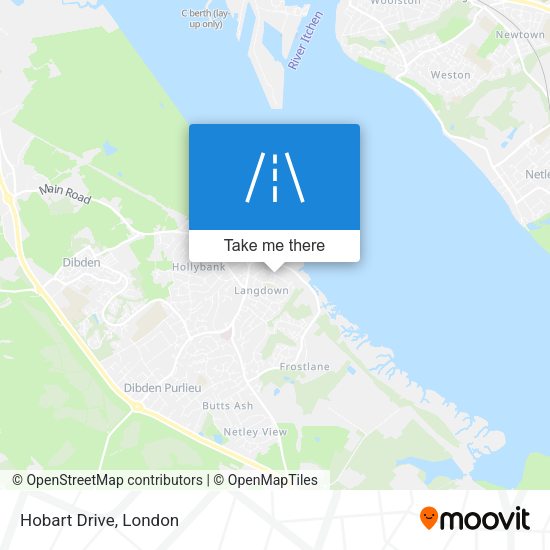 Hobart Drive map
