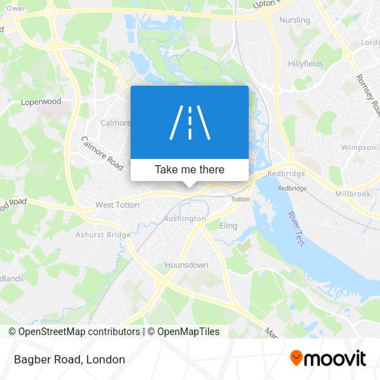 Bagber Road map