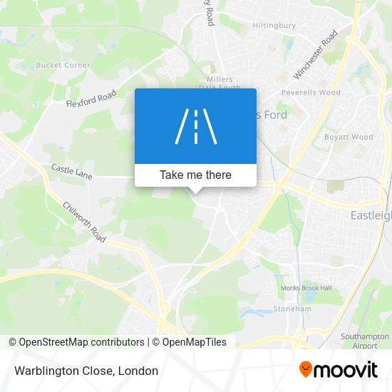 Warblington Close map
