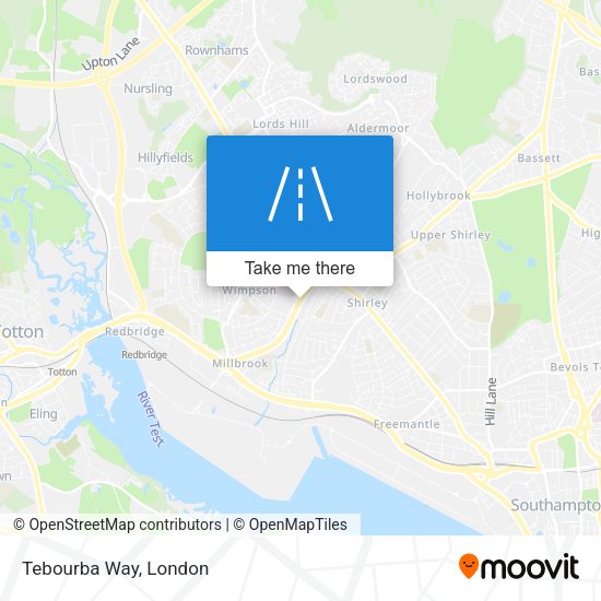 Tebourba Way map