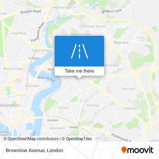 Brownlow Avenue map