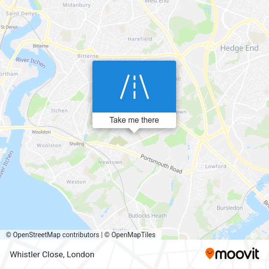 Whistler Close map