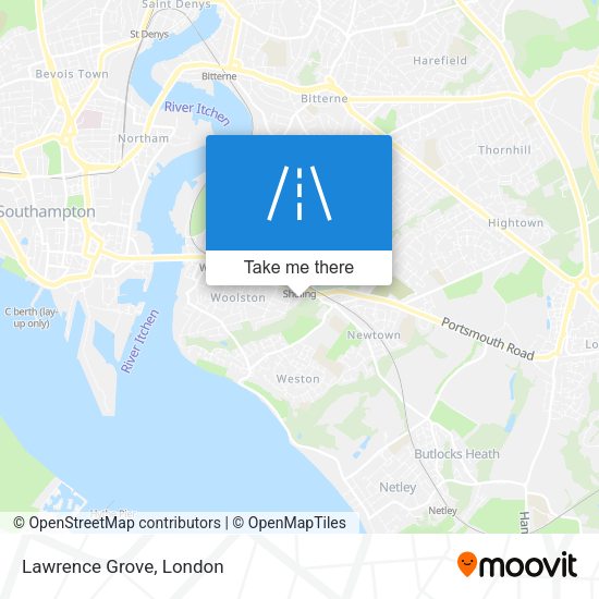 Lawrence Grove map