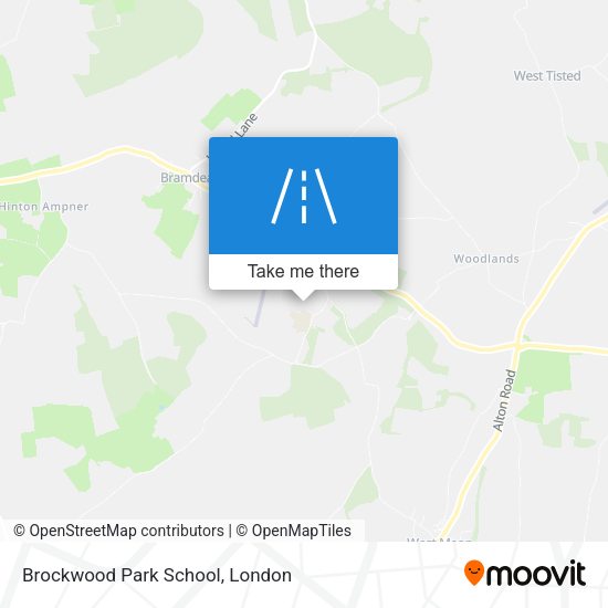 Brockwood Park School map