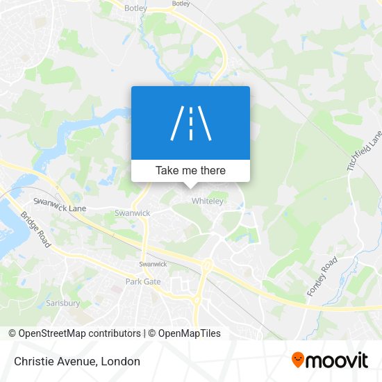 Christie Avenue map