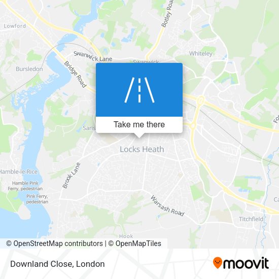 Downland Close map