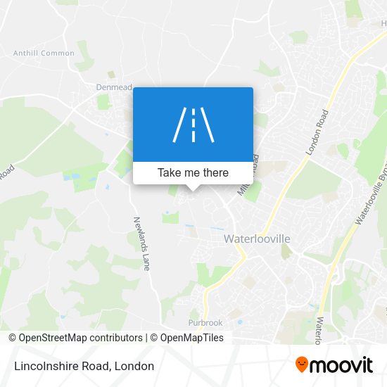 Lincolnshire Road map