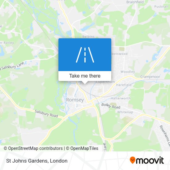 St Johns Gardens map