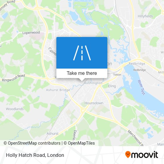 Holly Hatch Road map