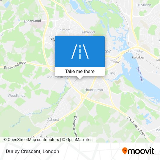 Durley Crescent map