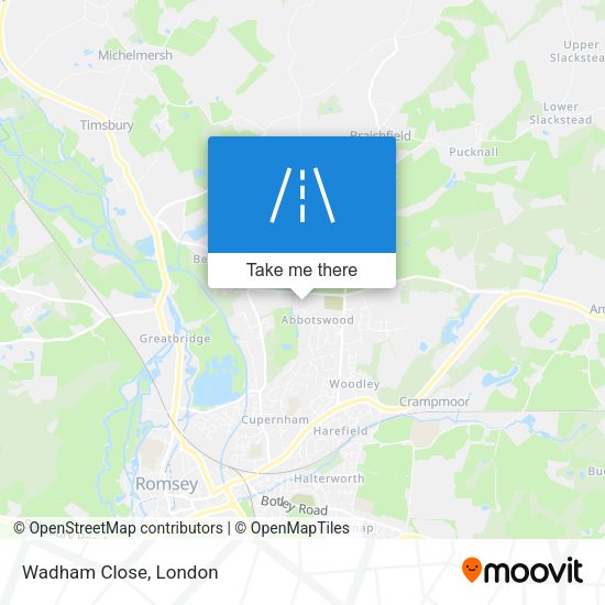 Wadham Close map