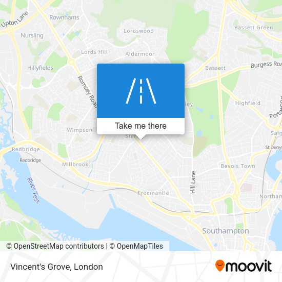 Vincent's Grove map