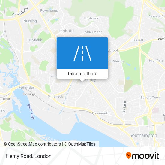 Henty Road map