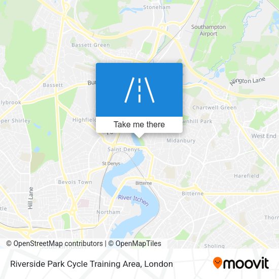 Riverside Park Cycle Training Area map
