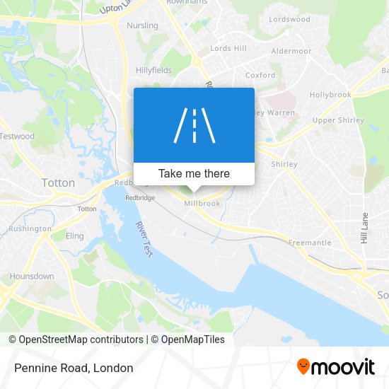 Pennine Road map