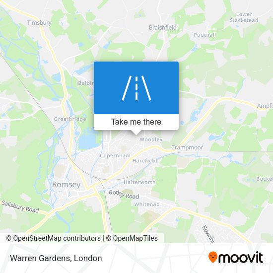 Warren Gardens map
