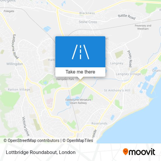 Lottbridge Roundabout map