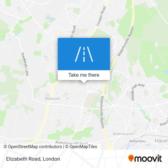 Elizabeth Road map