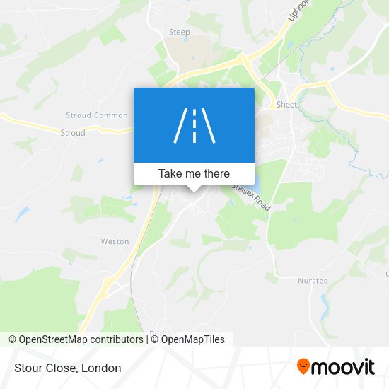 Stour Close map