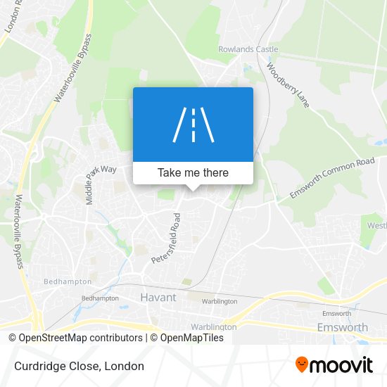 Curdridge Close map