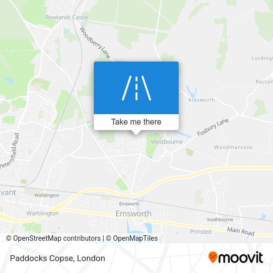 Paddocks Copse map