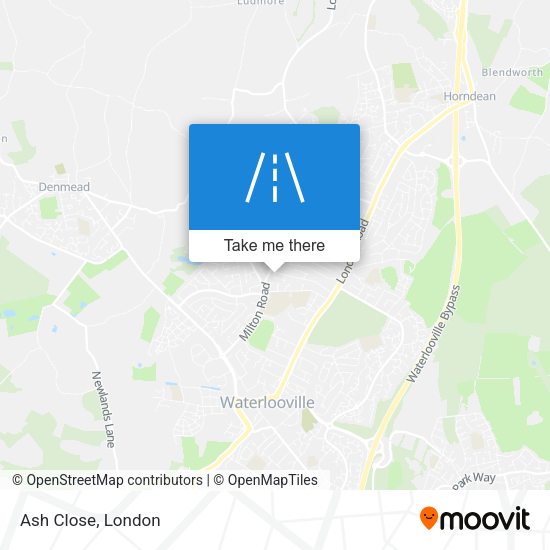 Ash Close map