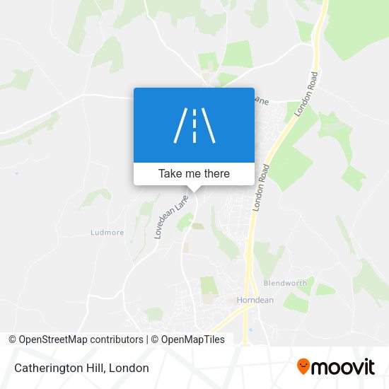 Catherington Hill map