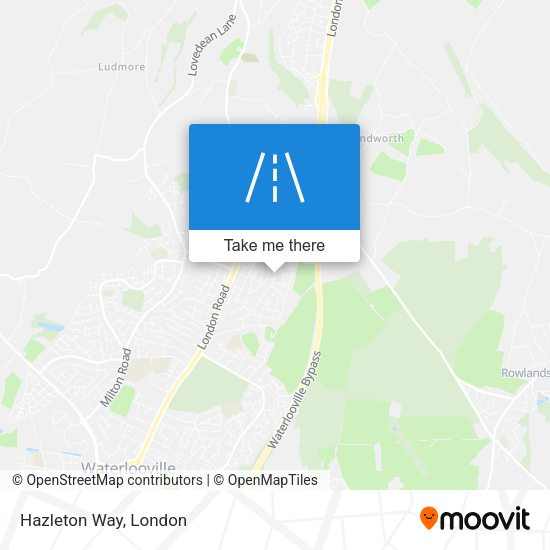 Hazleton Way map